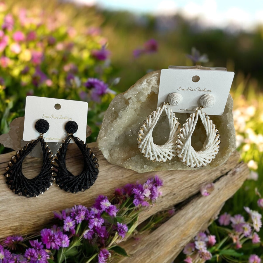 Ratan Tear Drop Earrings