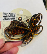 Butterfly Rhinestone Hair Clip