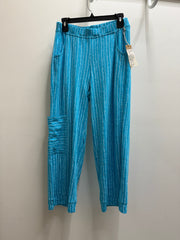 Bali Stripe Cotton Slub Pocket Flood Pant