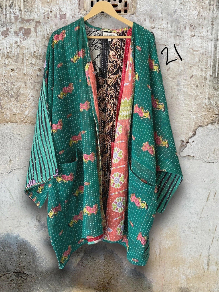 Kantha Gaia Kimono by Kantha Bae One Size - Robin Boutique-Boutique 