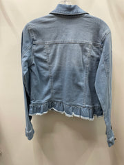 Pearl Peplum Denim Jacket