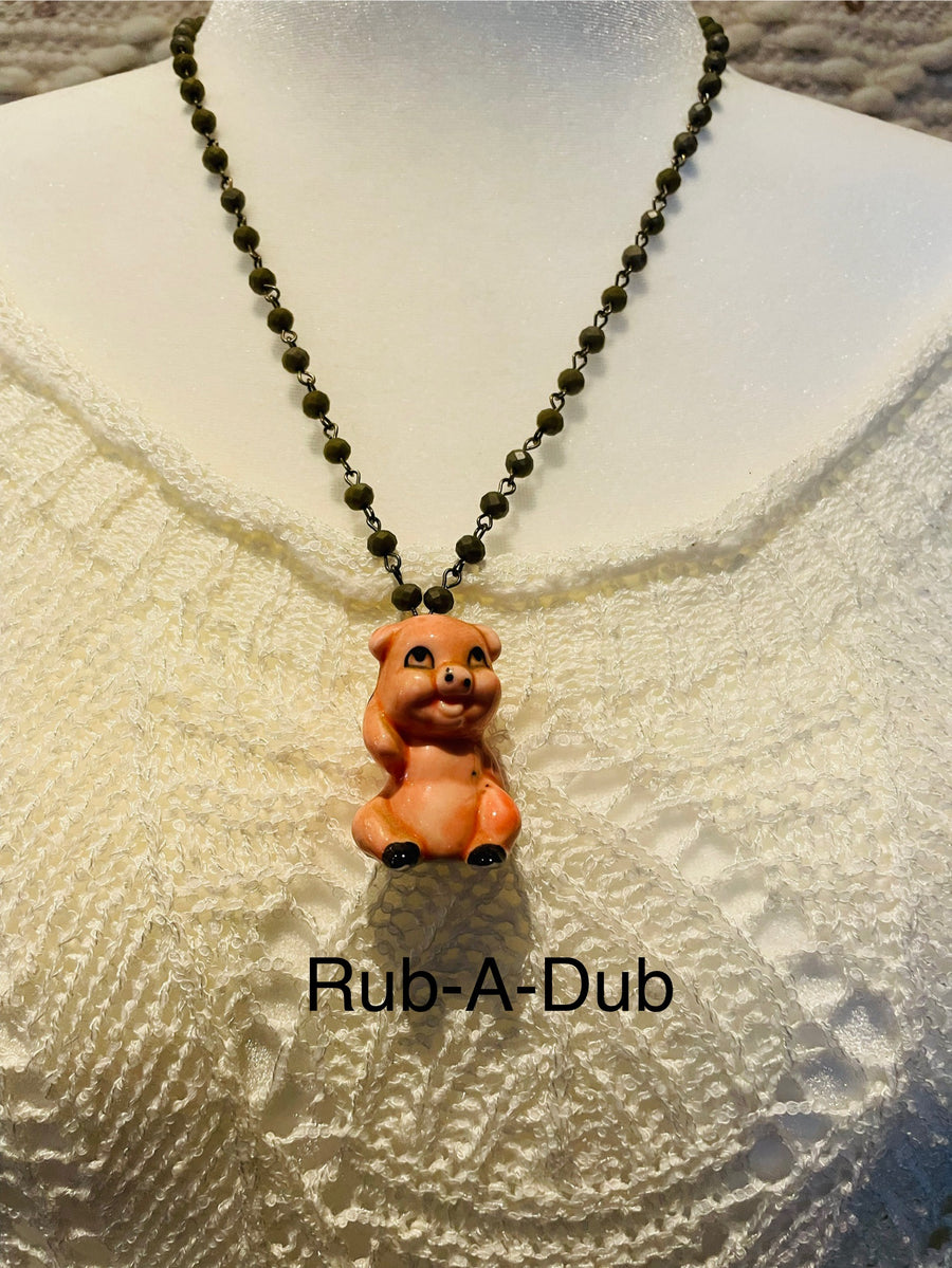 Little Pig, Little Pig Necklace by Gina