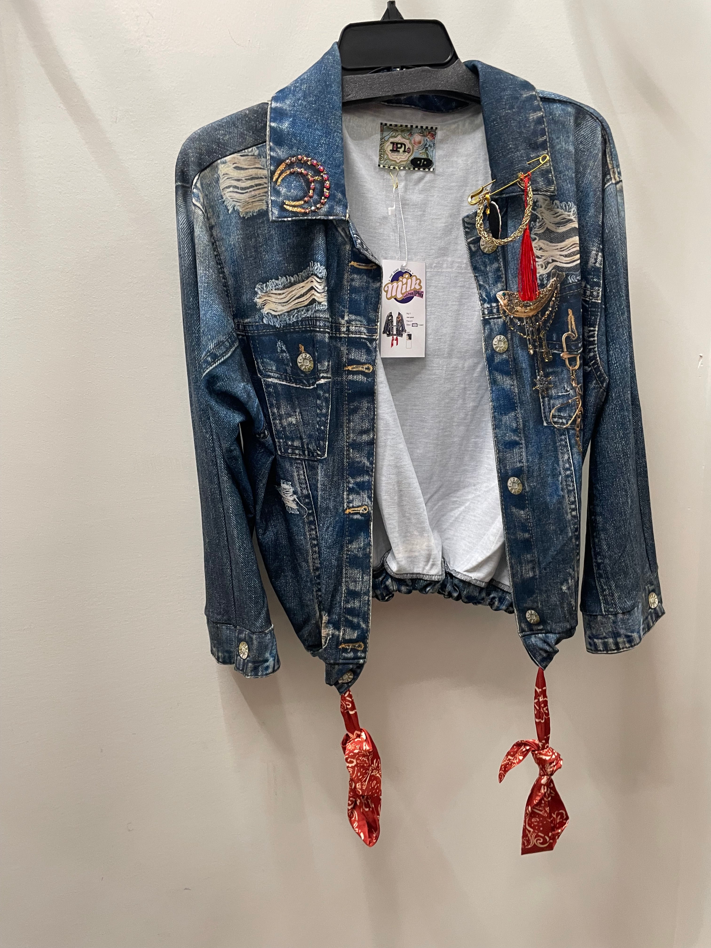 IPNG Design Illusion Jean Hanky Jacket