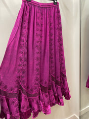 Embroidered Maxi Skirt