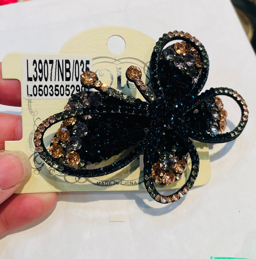 Butterfly Rhinestone Hair Clip