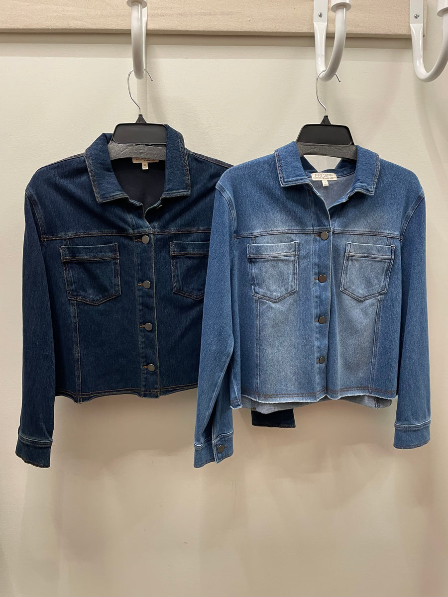Denim Momentum Jacket by Escape Robin Boutique