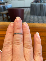 Scroll Stacking Band Ring