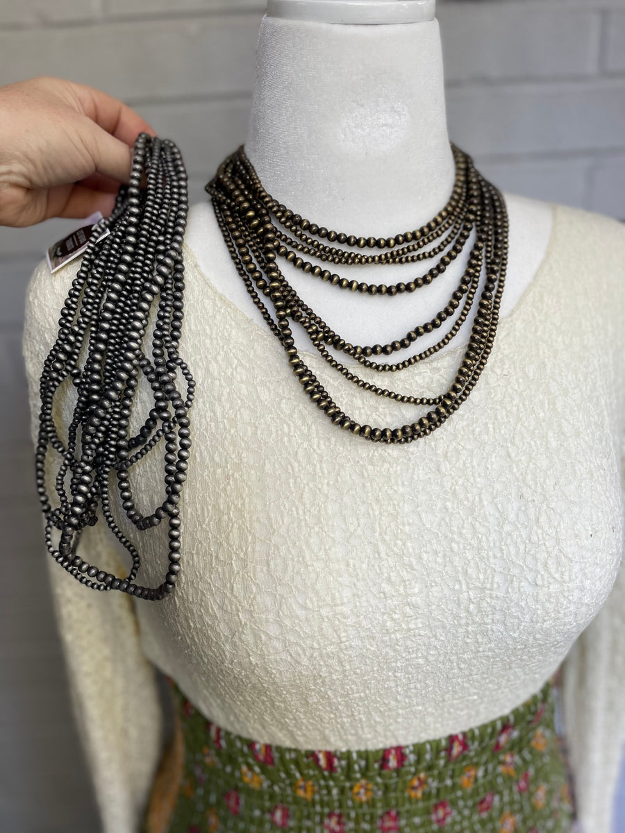 Multi Strand Navajo Pearl Necklace