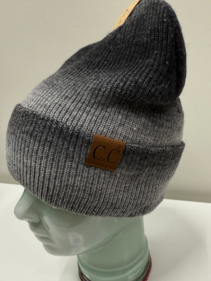 C.C. Beanie Multi Color Ombre Knit Slouchy Hat Robin Boutique