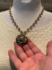 Crystal Rose Necklace by Gina