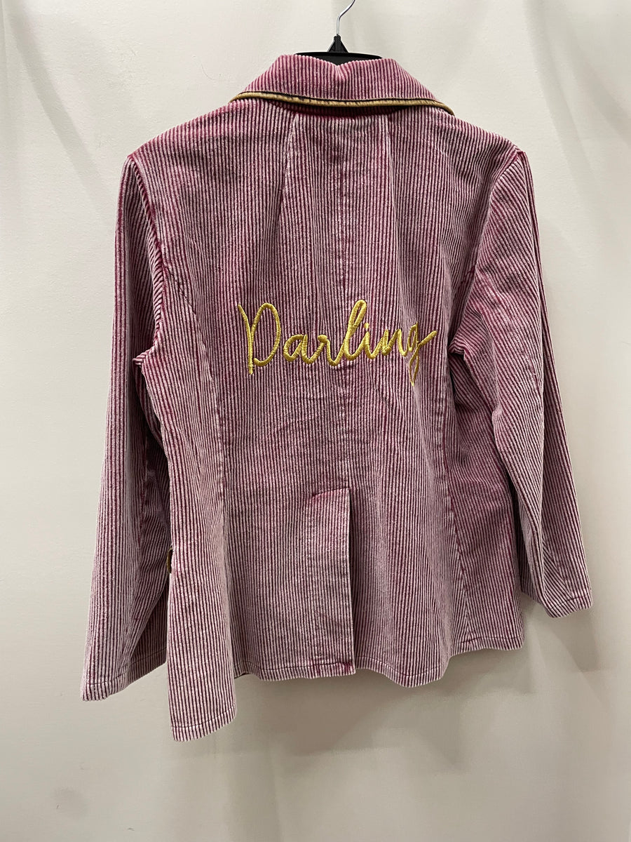 Darling Dusty Rose Jacket by Adore