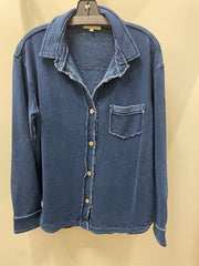 Color Wash Anywhere Shacket by Escape