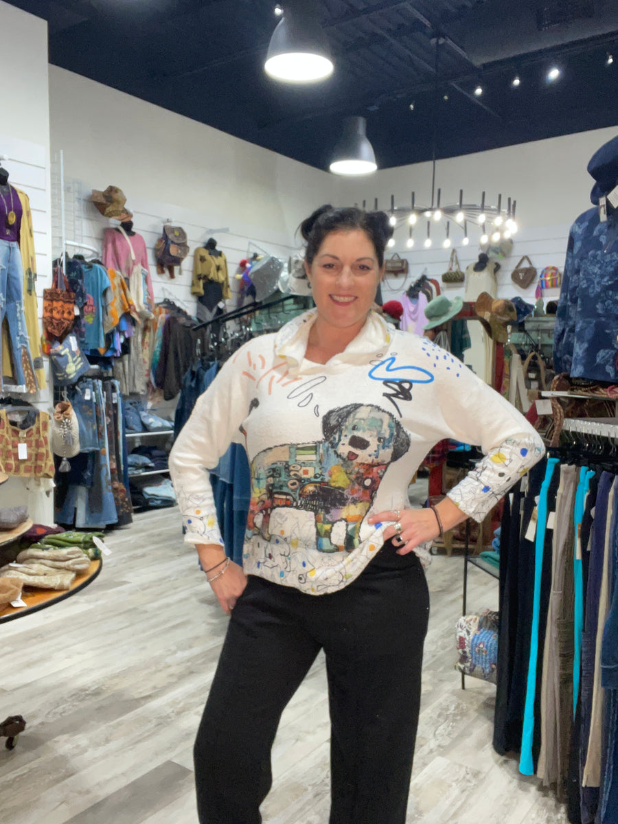 Quilted Straight Leg Pant by Inoah