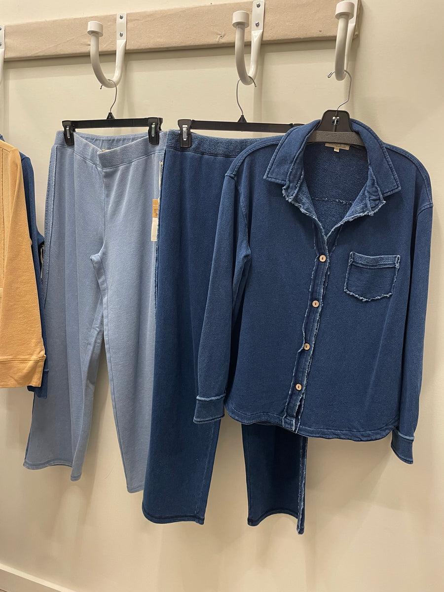 Color Wash Terry Anywhere Pant