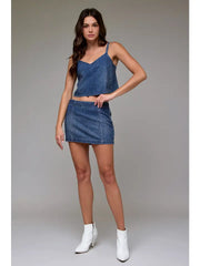 Rhinestone Mini Skirt by Hidden Jeans