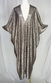 Gunmetal Nouveau Sequin Caftan
