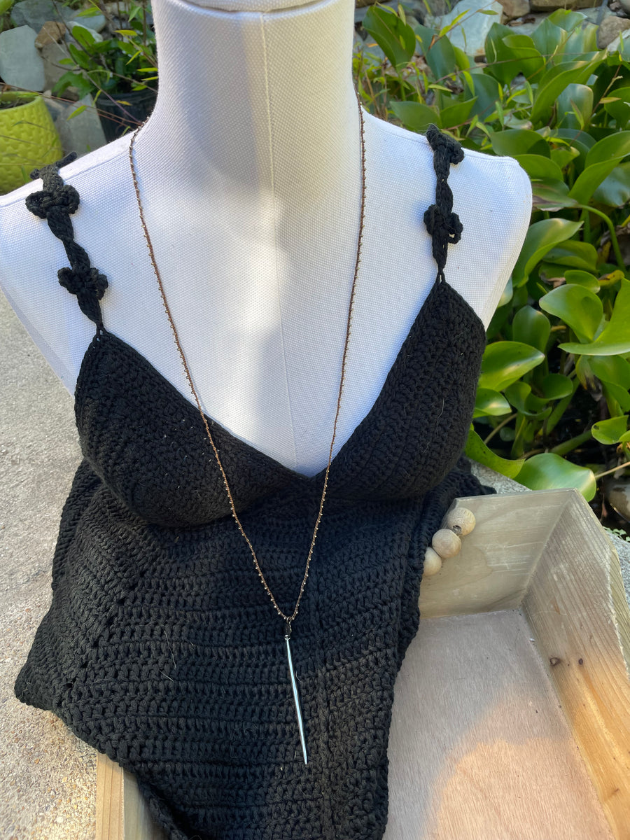 Dagger Necklace by Tara Gasparian