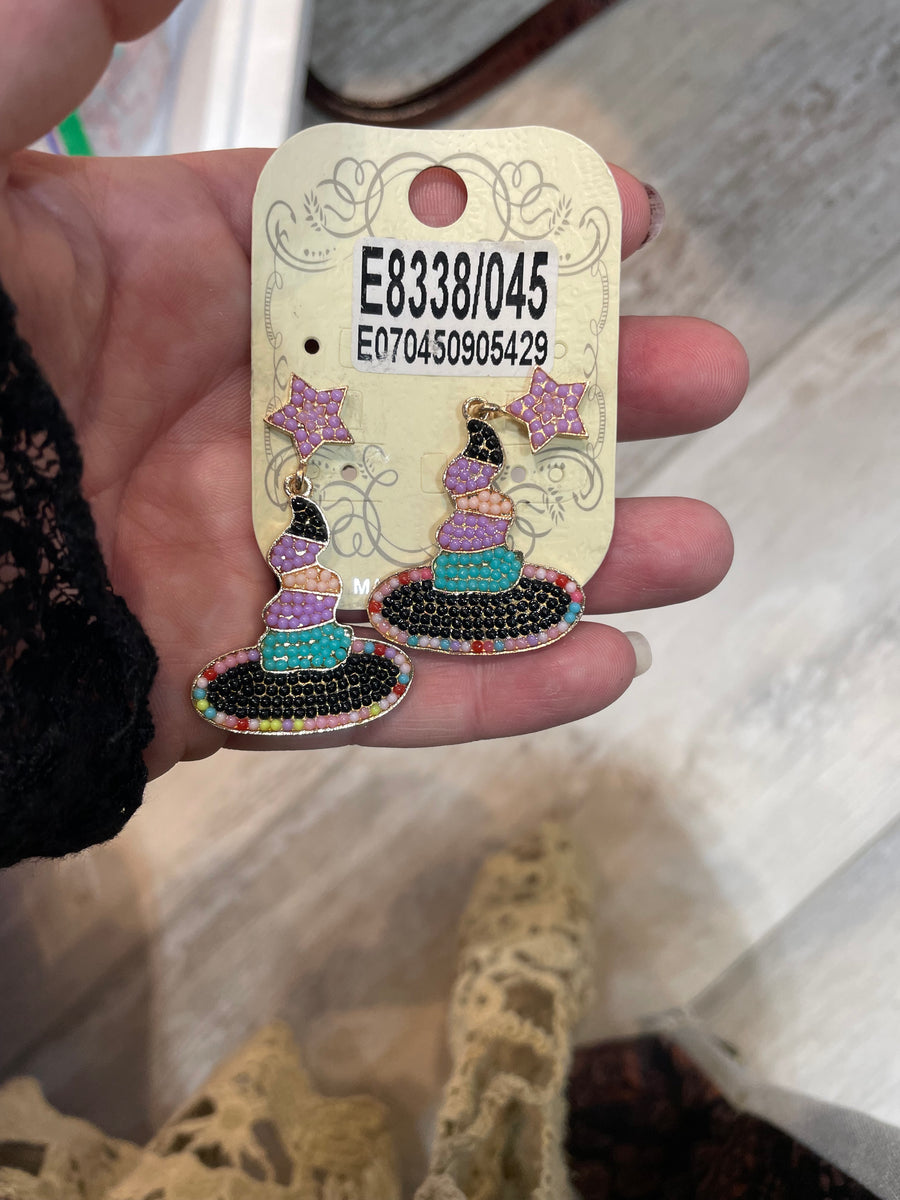 Witch Hat Earrings