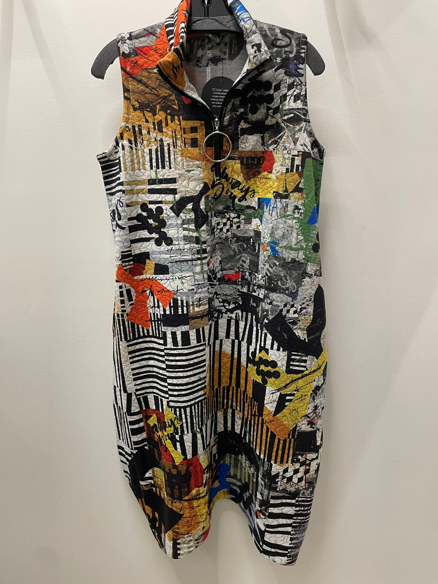 Quilted Dress in Always You Print by Inoah