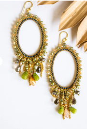 Oh My Oval Crystal Earrings by Bali Queen