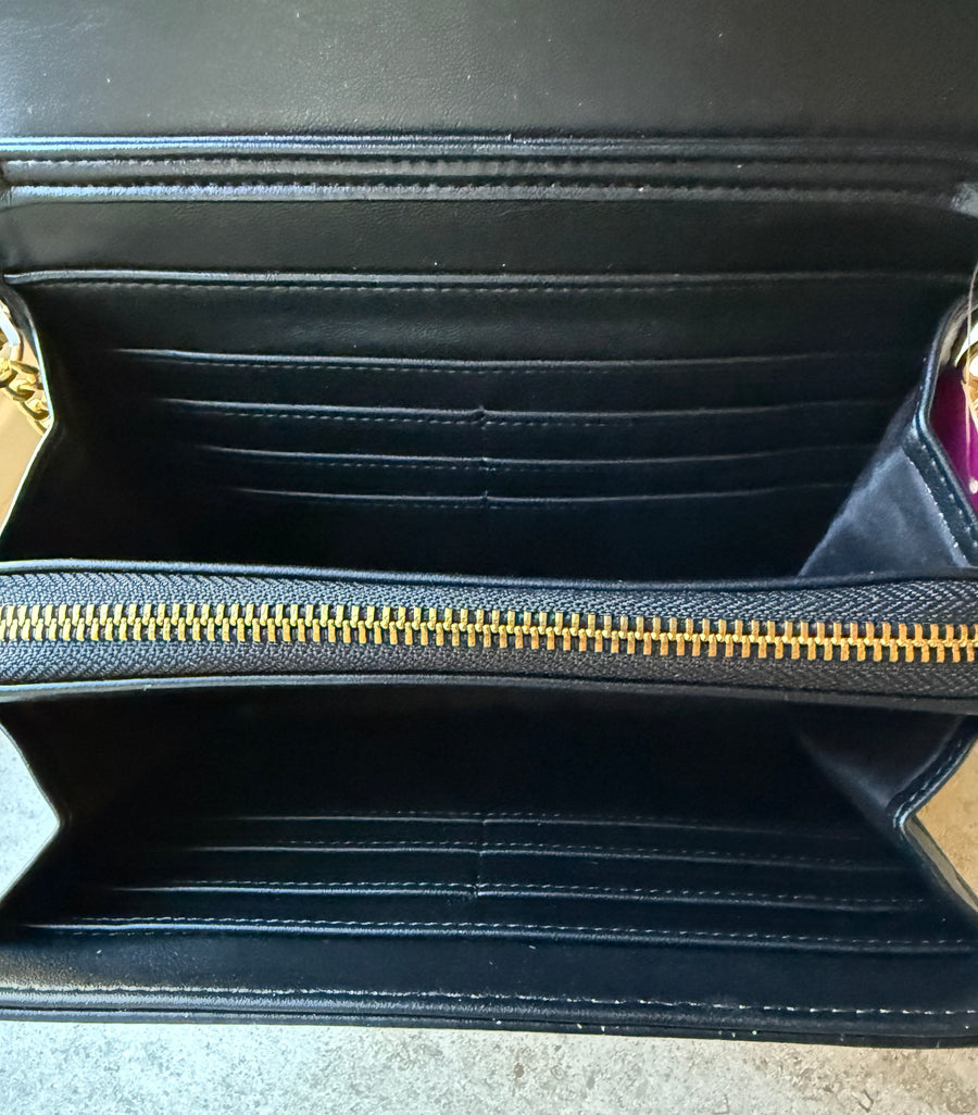 Betsey Johnson Handbag - 'Hearts - Black Floral' Robin Boutique