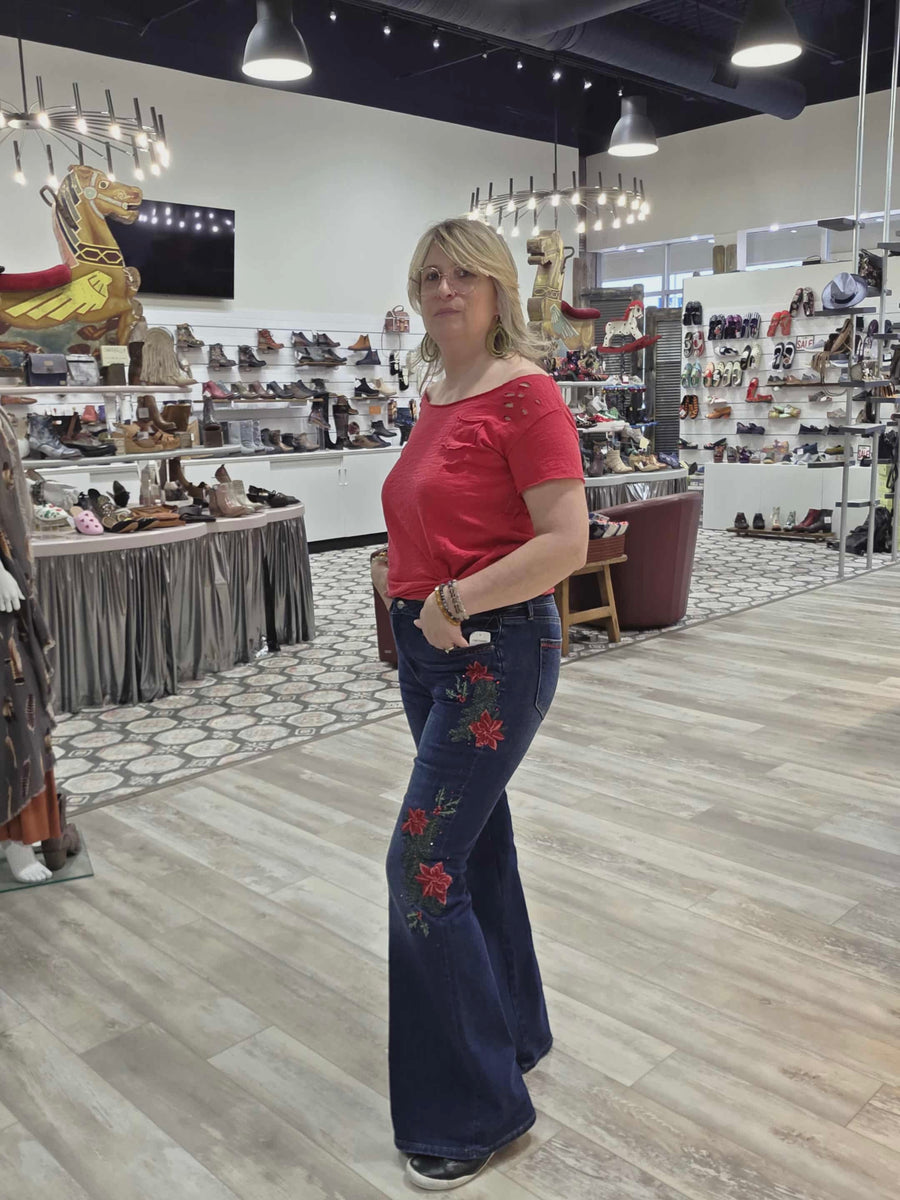 Farrah Jean in Poinsetia by Driftwood