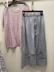 Abstract Applique Pants