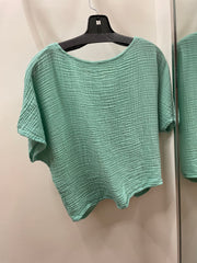 Double Gauze Crop Top