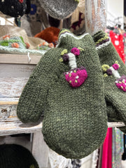 Lydia Blackpine Knit Handwarmers or Mittens By Many Hands