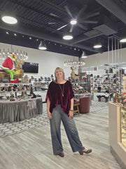 Zandra Silk Velvet Scarf Top