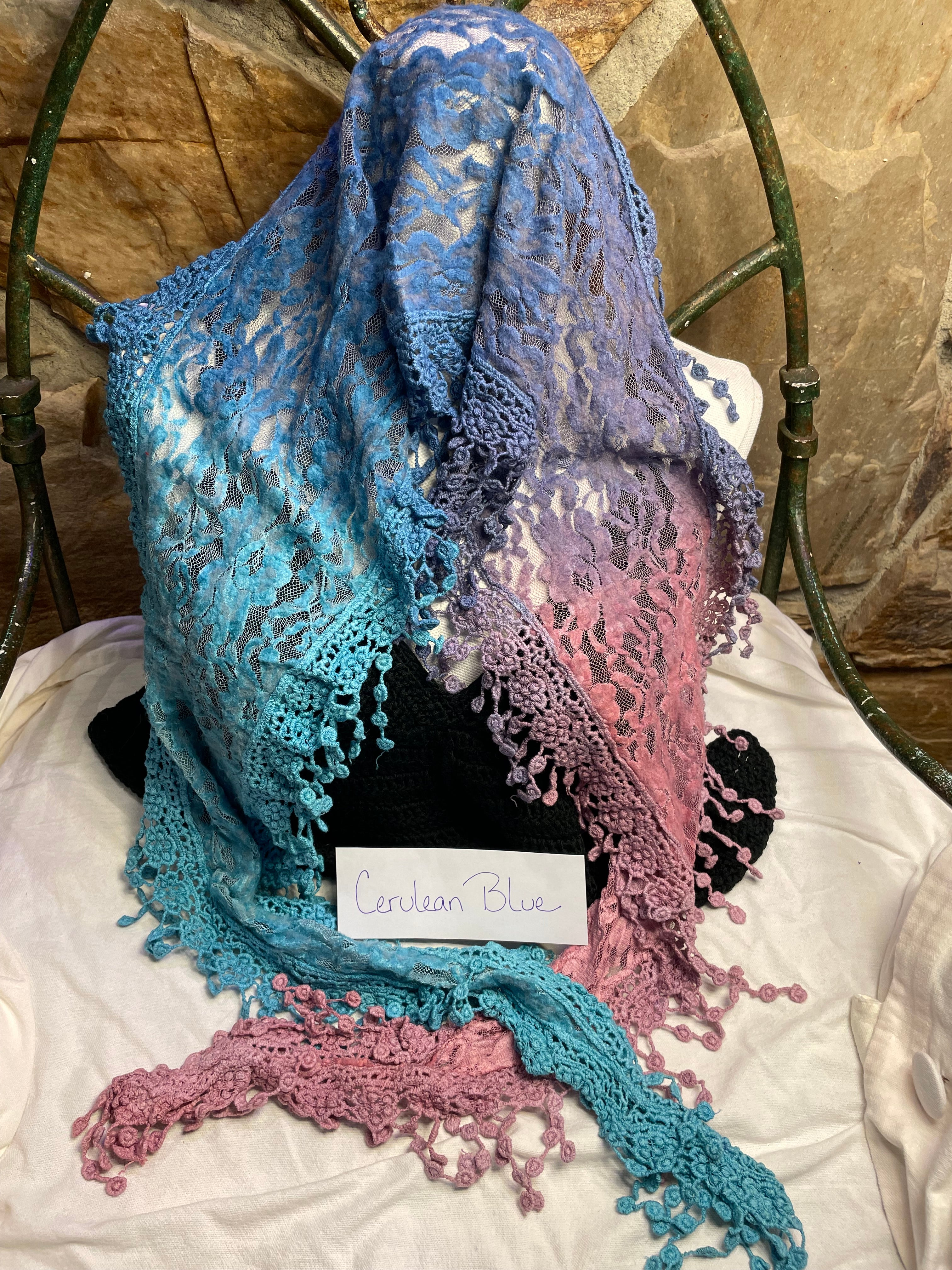 Boho Mixed Lace Handmade Scarf Necklace