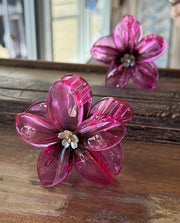 Flower Hair Claw with Rhinestone Center Robin Boutique