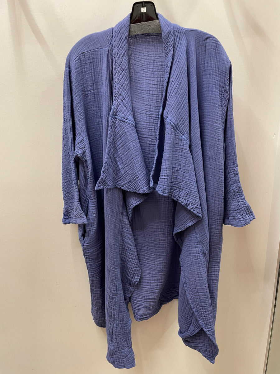 Long Gauze Collar Jacket