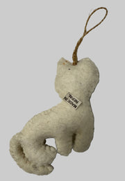 Wool Felt Christmas Ornament- Spotted Cat Robin Boutique