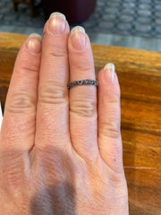 Amethyst Stacking Ring in Silver