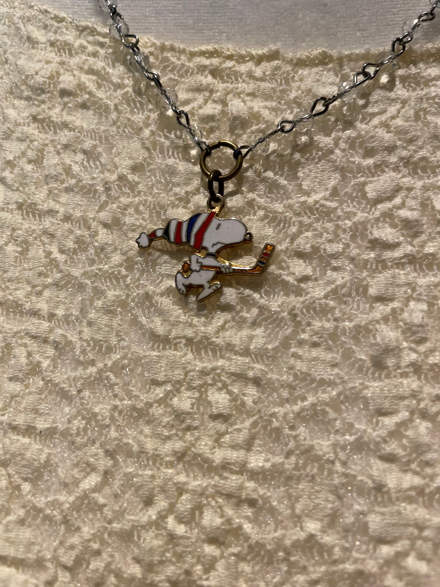 Hockey Snoopy Necklace by Gina