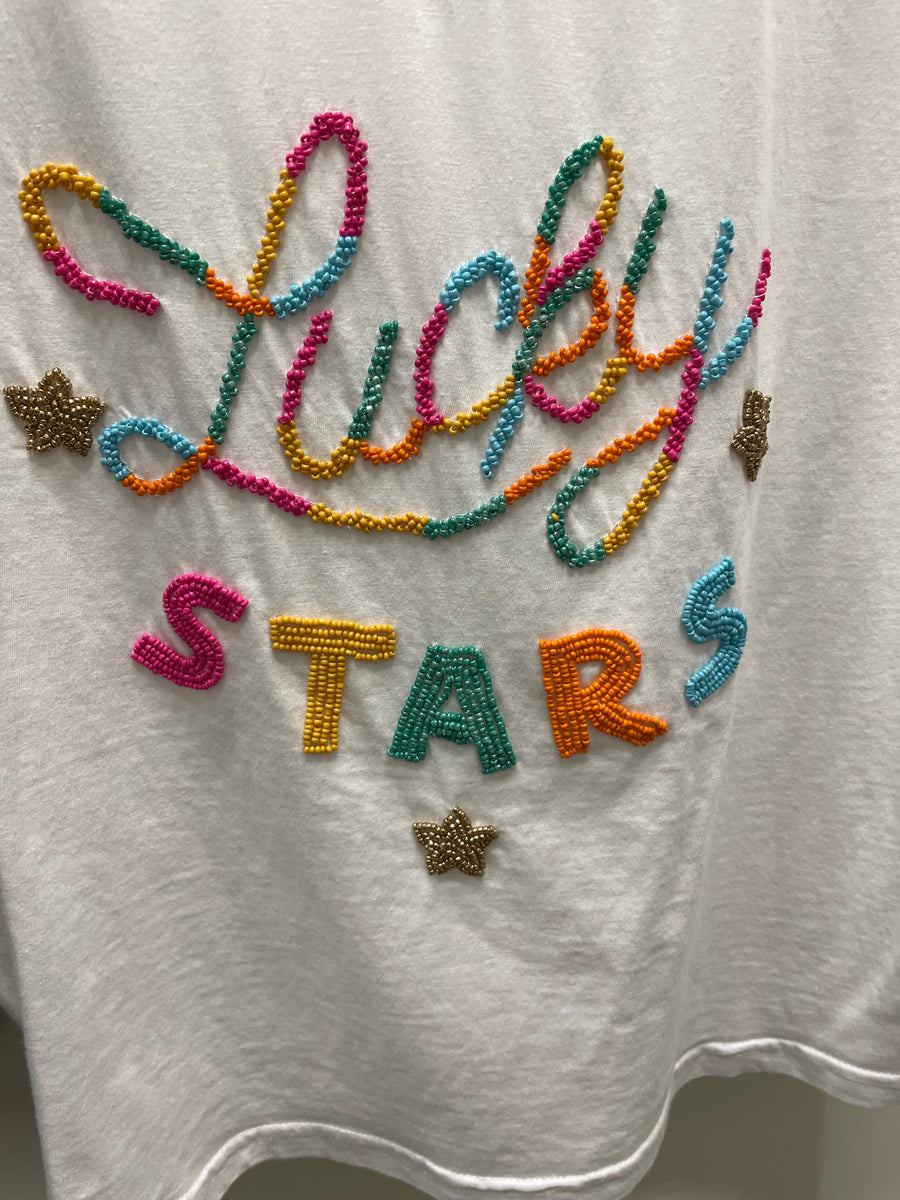 Beaded Lucky Stars Tee