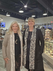 Sweater Cardigan Black Tuxedo with Faux Fur trim