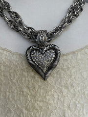 Twisted Chain Heart Necklace