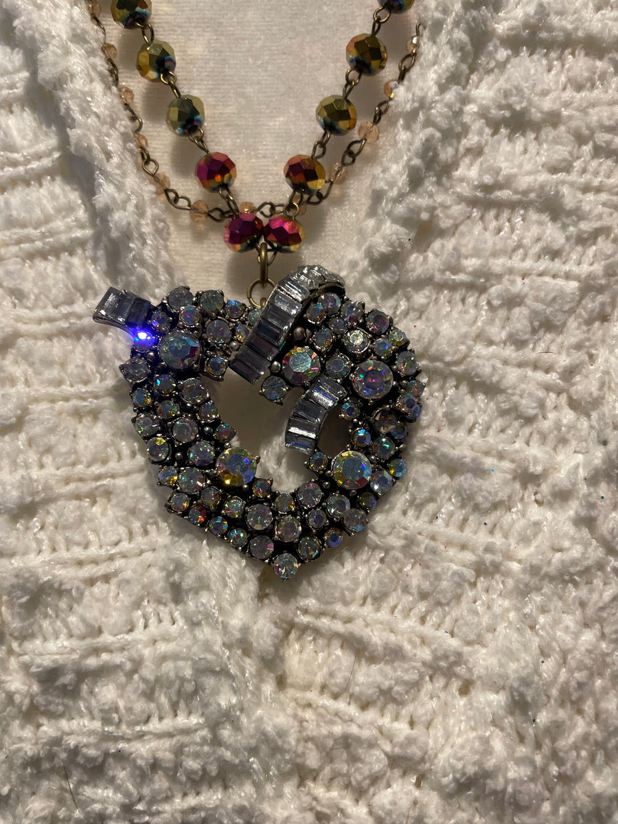 Antique Elegance Crystal Necklace by Gina