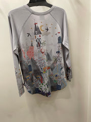 Long Sleeve Pullover in Meow-Dieval Times by Inoah