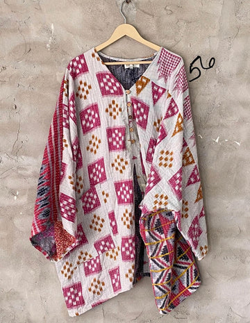 Kantha Gaia Split Tunic by Kantha Bae One Size - Robin Boutique-Boutique 