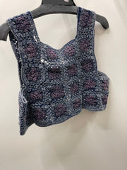 Boho Blossom Crop Vest