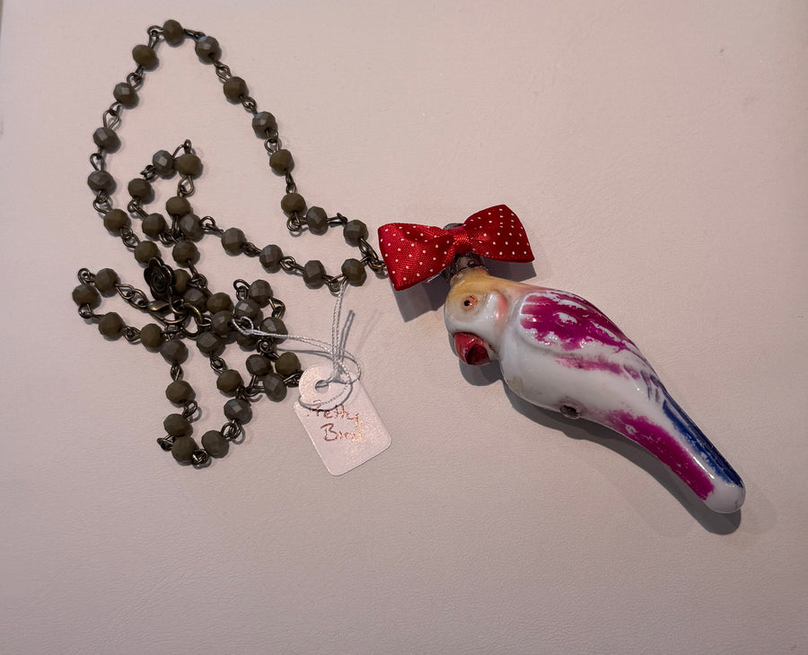 Pretty Bird Bulb Necklace by Gina