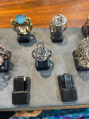 Hamsa Ring in Silver