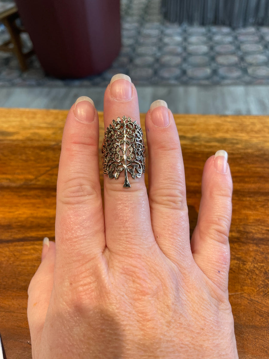 Tree Hugger Ring in Bronze