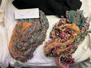 Boho Mixed Tassel Handmade Scarf Necklace