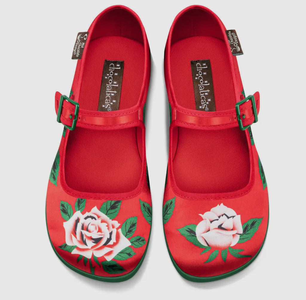 Hot Chocolate Chocolaticas® Blossom Shine Mary Jane Flat Robin Boutique