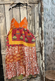 Kantha Sunrise Halter Dress "Fannie" by Jaded Gypsy