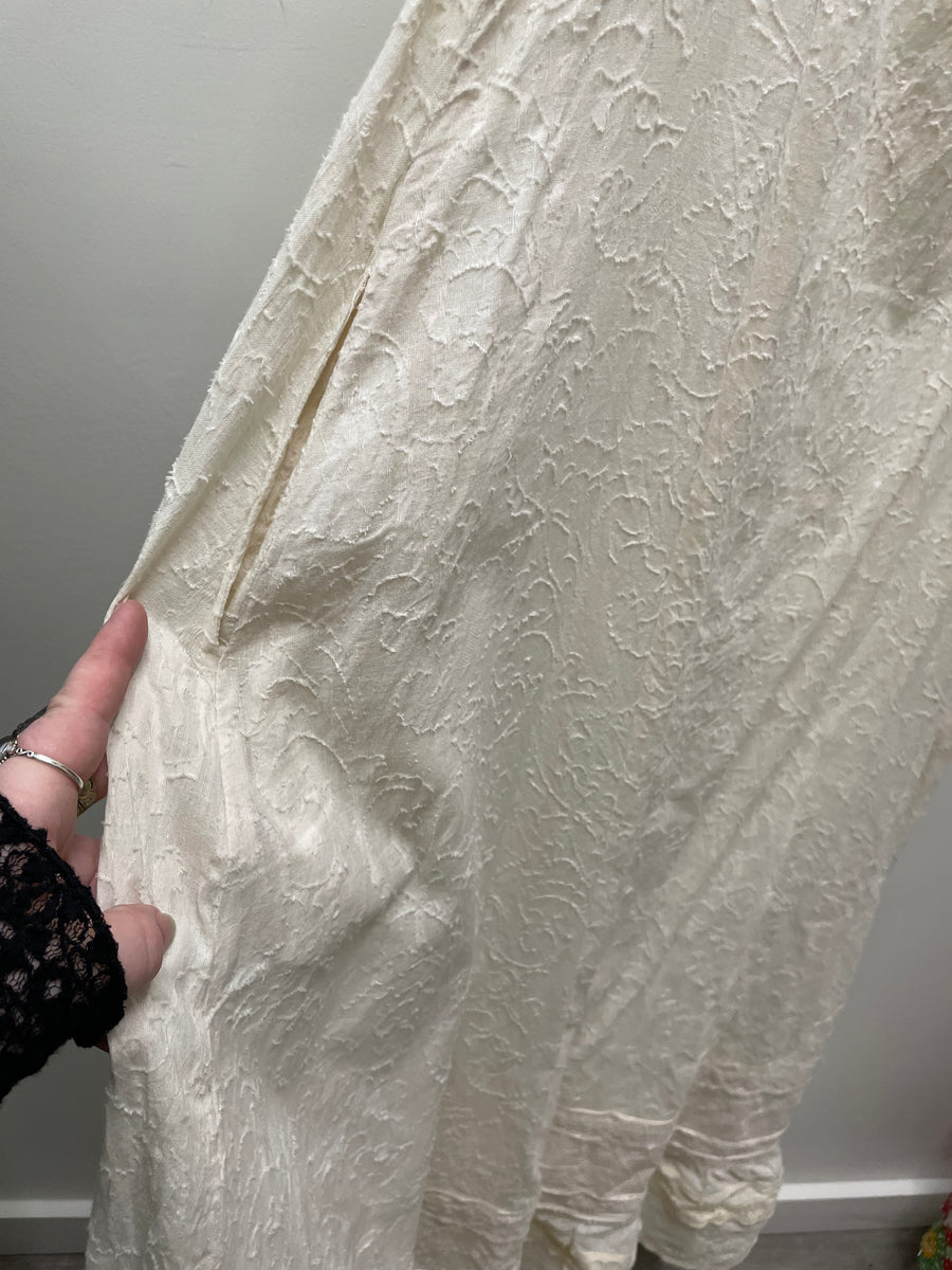 Textured Ruffle Dress